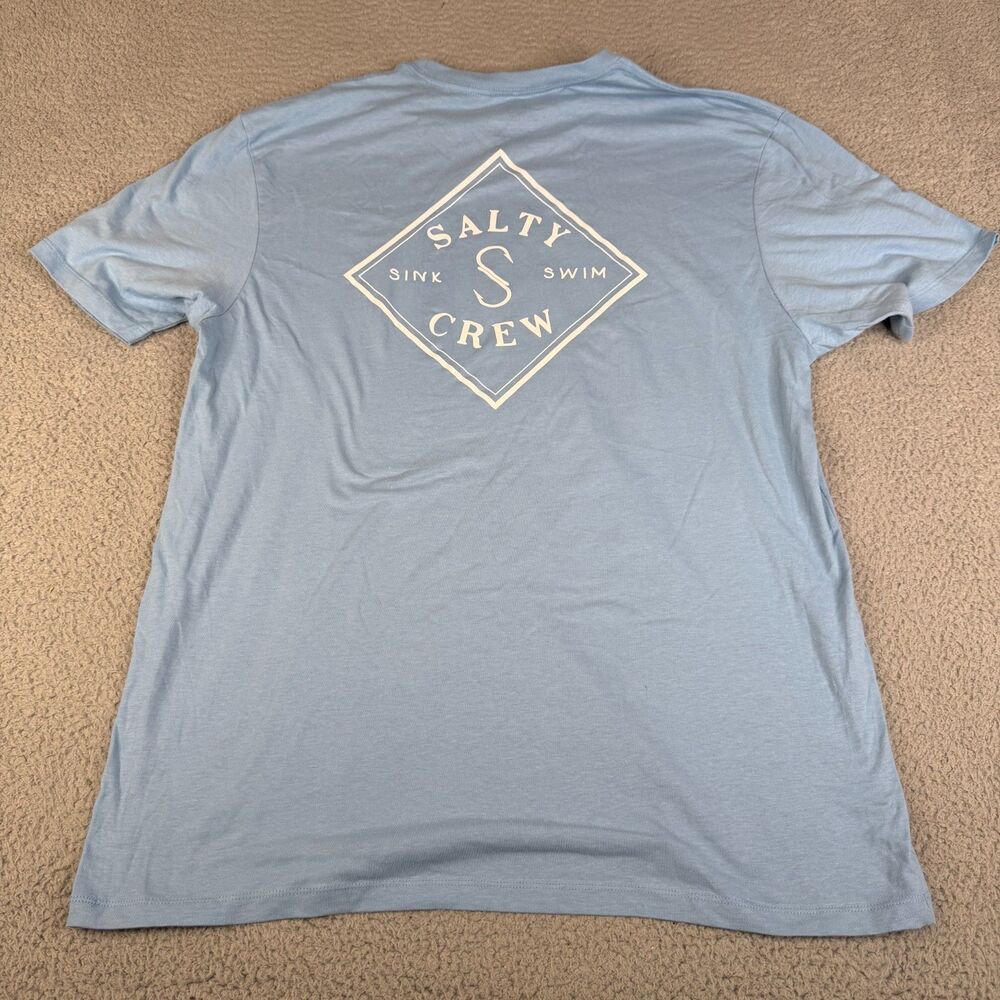 SALTY CREW Sink Swim T Shirt Mens 2XL Blue Premium Short Sleeve Graphic Fishing